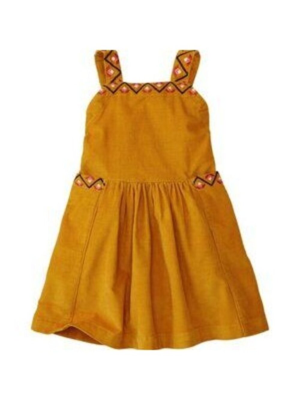 Hanna Andersson CottageCore Corduroy Pinnie Dress, Size 3